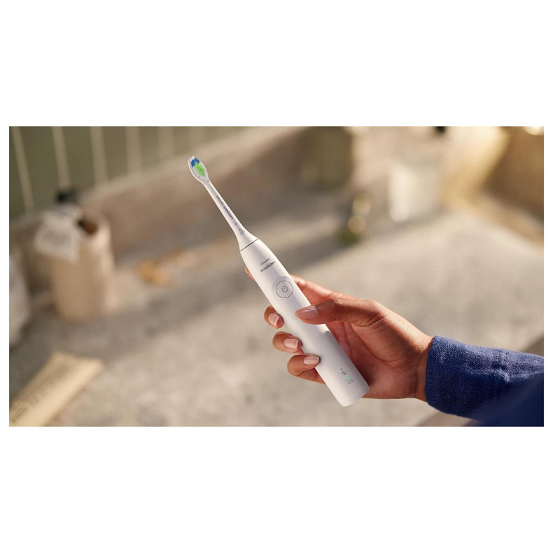 Щітка зубна електр. Philips, Sonicare 5300 Series, 62т. колив/хв, насадок-1, футляр, білий
