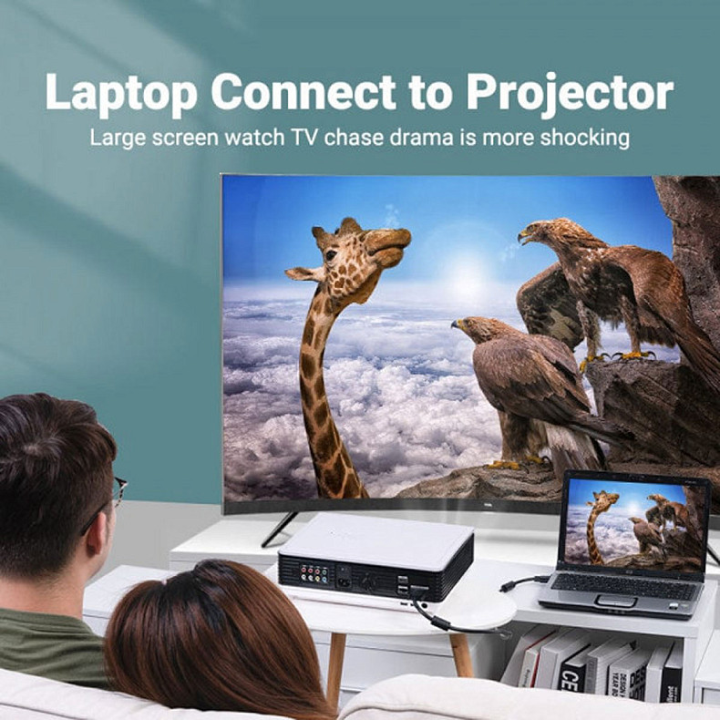 Кабель VGA 15M-15M, 1.5 м, з ферритами, чорний Vention