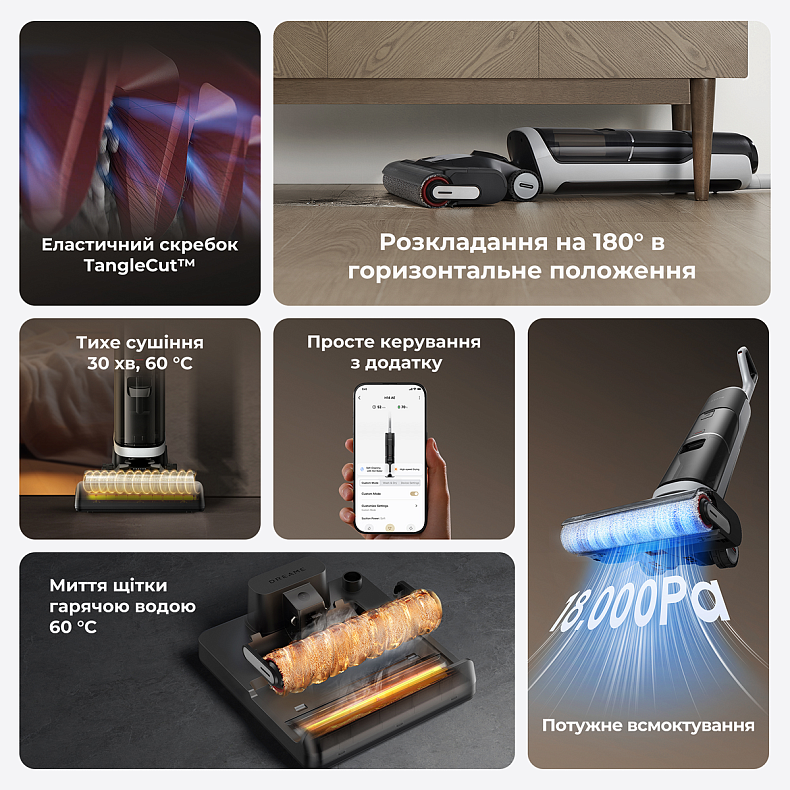 Беспроводной моющий пылесос Dreame H14 AE