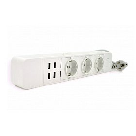 Сетевой фильтр Voltronic WiFi, 3 розетки, 4 USB, 2 м, White (ТВ-Т09/17464)