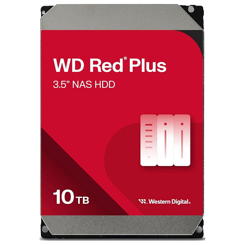 Жорсткий диск WD Red Plus NAS 10TB 3.5" 7200 512MB SATA