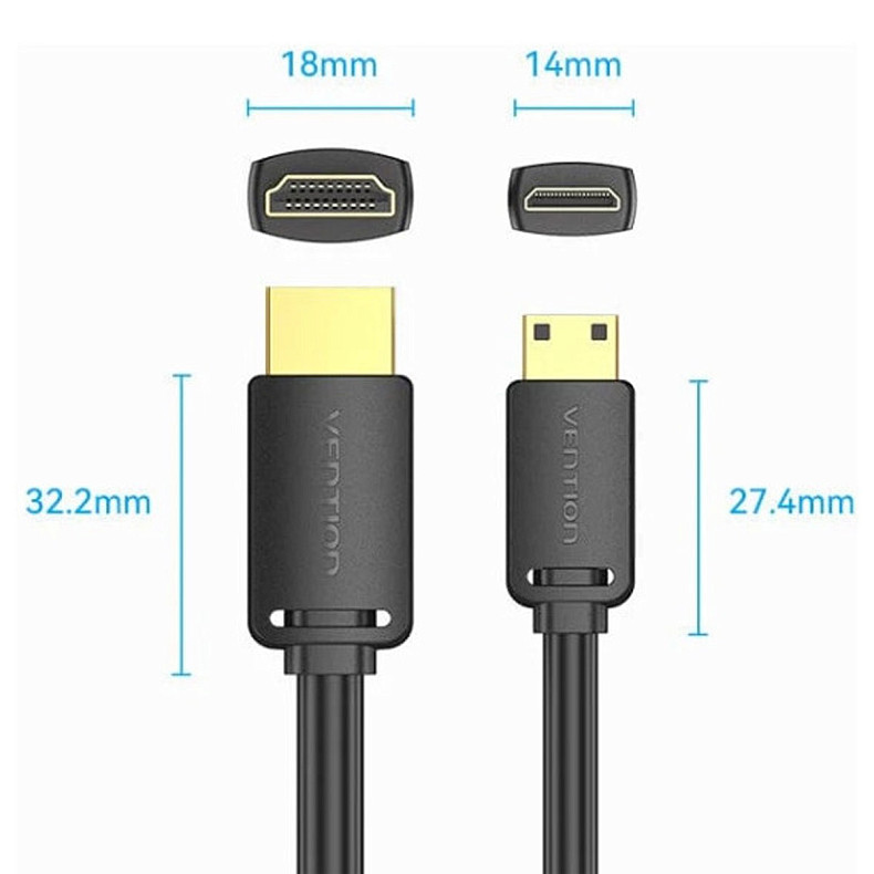 Кабель HDMI M – micro M, 3.0 м, V2.0 4K 60Гц 18Gbps HDR Dolby Vention