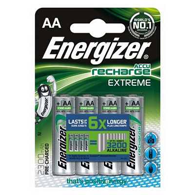 Аккумуляторы Energizer Recharge Extreme AA/HR06 LSD Ni-MH 2300 mAh BL 4шт