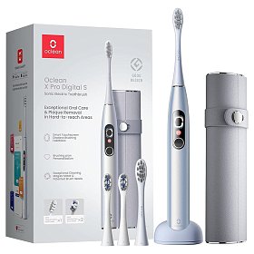 Розумна зубна електрощітка Oclean X Pro Digital Set Electric Toothbrush Glamour Silver