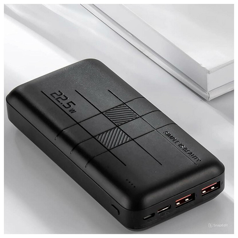 Универсальная мобильная батарея XO PR189 30000mAh Black