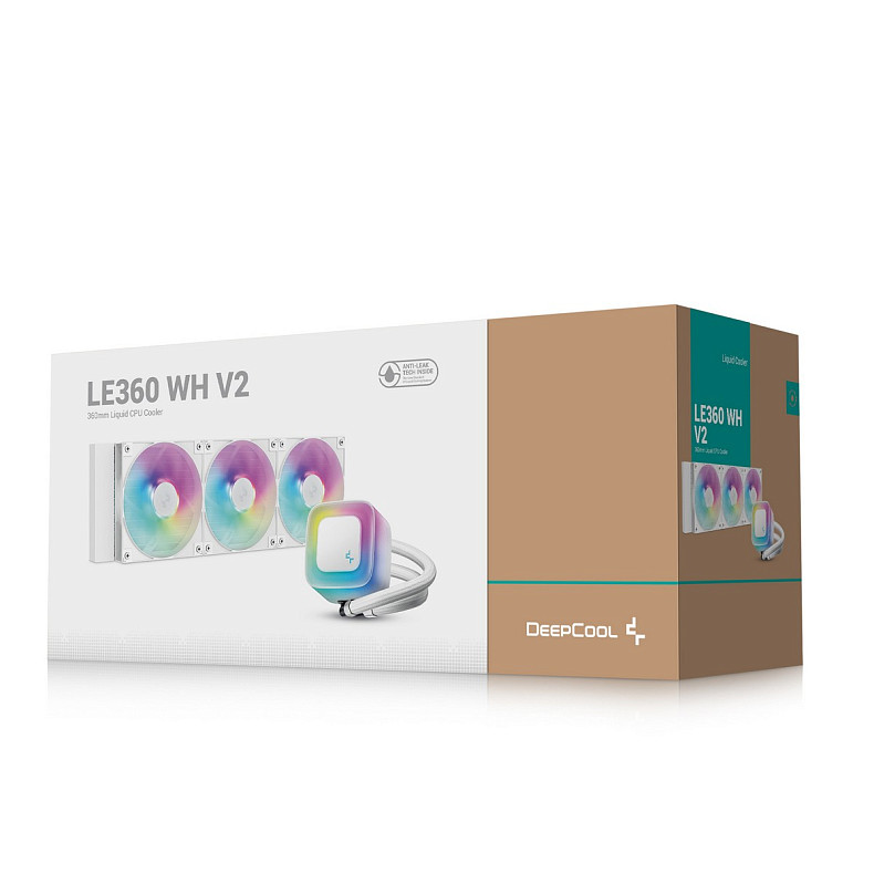 Система водяного охлаждения DeepCool LE360 WH V2 (R-LE360-WHAMMN-G-2)