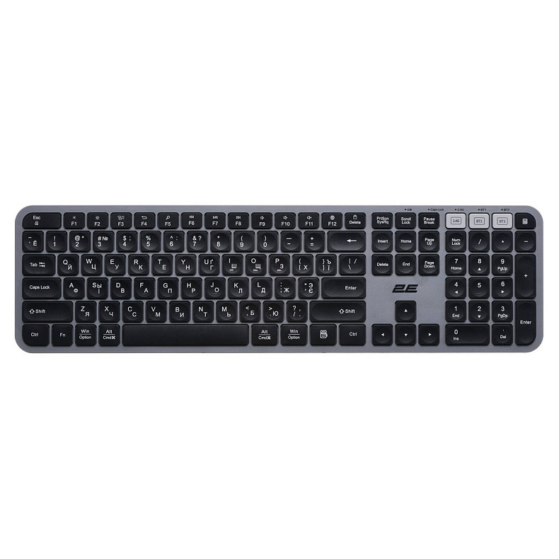Клавіатура 2E KS240 WL BT Gray (2E-KS240WG)