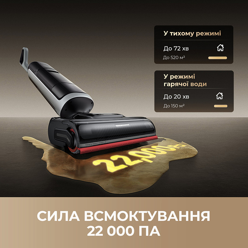 Беспроводной моющий пылесос Dreame H15 Pro Heat