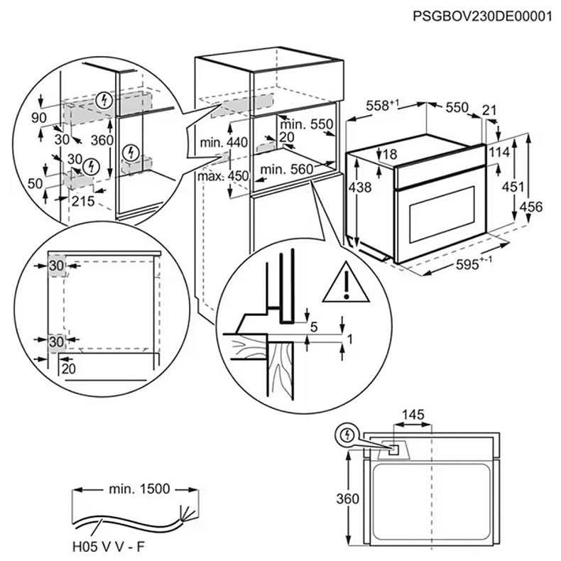 Мікрохвильова піч вбудована Electrolux EVM9E2XT