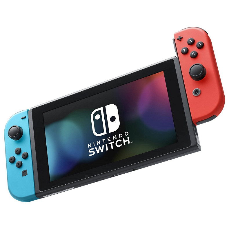 Портативна ігрова приставка Nintendo Switch with Neon Blue and Neon Red Joy-Con 