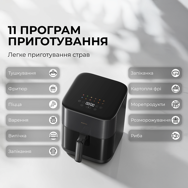 Мультипечь MOVA AeroChef FD10 Pro Black