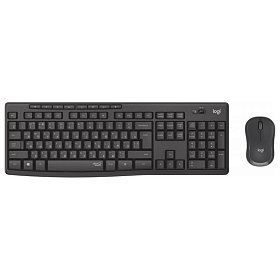 Комплект (клавіатура, миша) бездротовий Logitech MK295 Combo Black USB (920-009800)