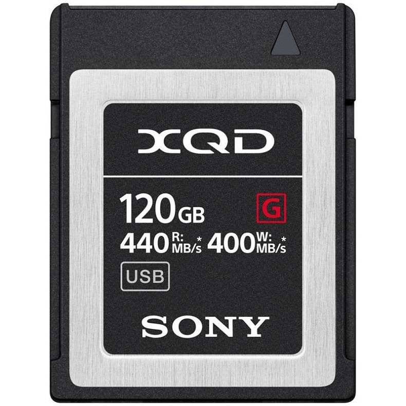 Карта памяти XQD Sony 120GB G Series R440MB/s W400MB/s (QDG120F)