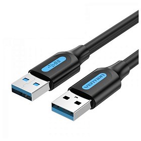 Кабель Vention USB-USB 1.5m, Black (CONBG)