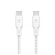 Кабель Belkin USB-С > USB-С, 2м, 100Вт, плетений, білий