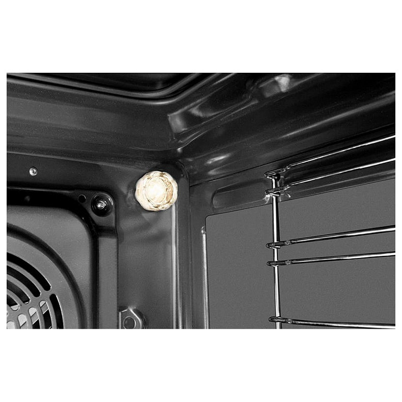 Плита Hansa комбінована, 50х60см, 65л, чавун, газ контр., дисплей, нержавіюча сталь