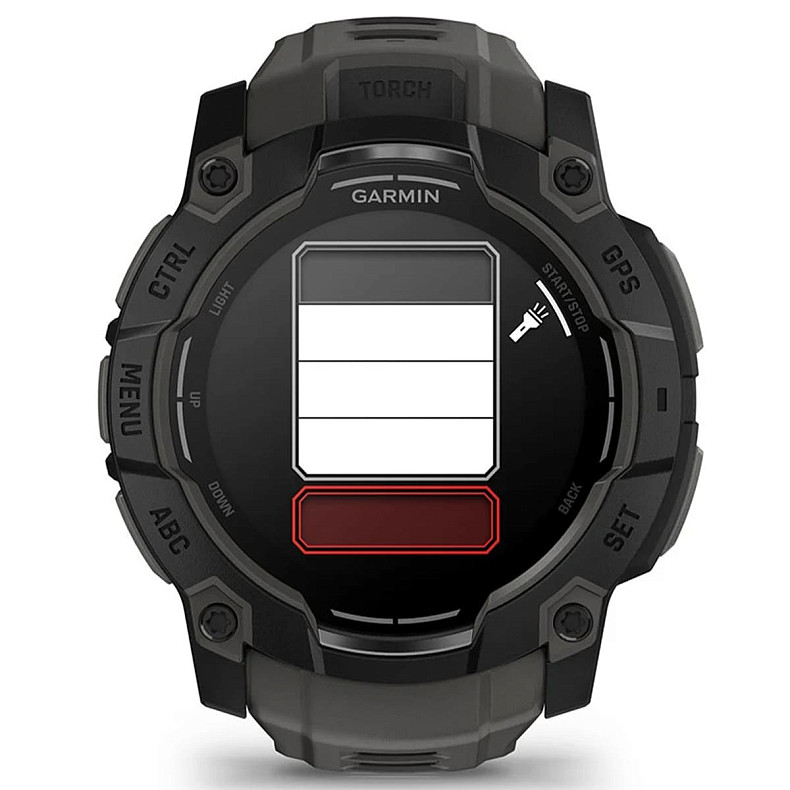 Спортивний годинник GARMIN Instinct 3 50mm AMOLED Black with Charcoal Silicone