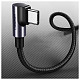 Кабель USB 2.0 Type-C M-M, 3 м, (60W) Черный, 90°Angle US255 UGREEN