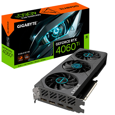 Видеокарта Gigabyte GeForce RTX 4060 Ti 8GB GDDR6 Eagle OC (GV-N406TEAGLE OC-8GD)