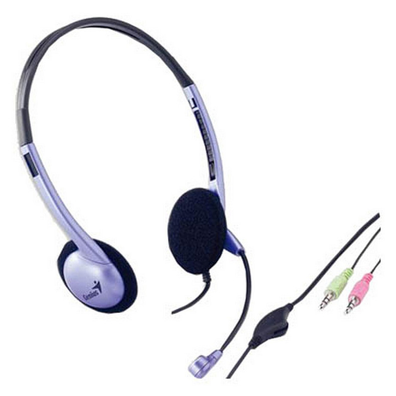 Гарнітура Genius HS-02B 3.5mm Blue (31710037100)