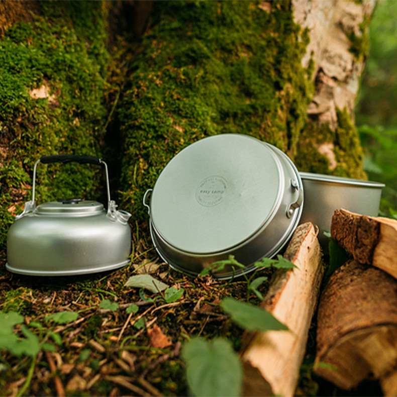 Набор туристической посуды Easy Camp Adventure Cook Set L Silver (580039)