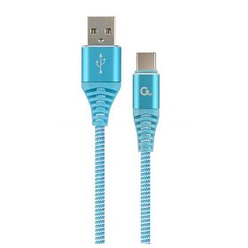 Кабель Cablexpert (CC-USB2B-AMCM-2M-VW), USB2.0 - USB Type C, 2м, Blue/White