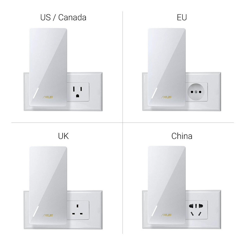 Расширитель покрытия WiFi ASUS RP-BE58 AX3000 1xGE LAN, MESH