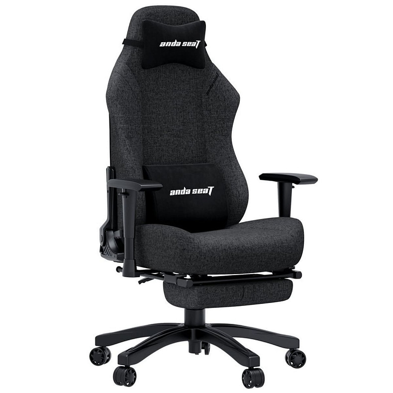 Крісло ігрове Anda Seat Luna Pro Dark Gray Fabric Size L (AD18T-44-GB-F)
