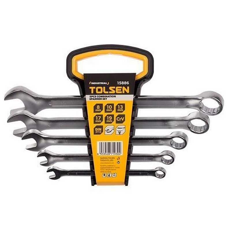Ключі комбіновані Tolsen, набір 5шт (15886)