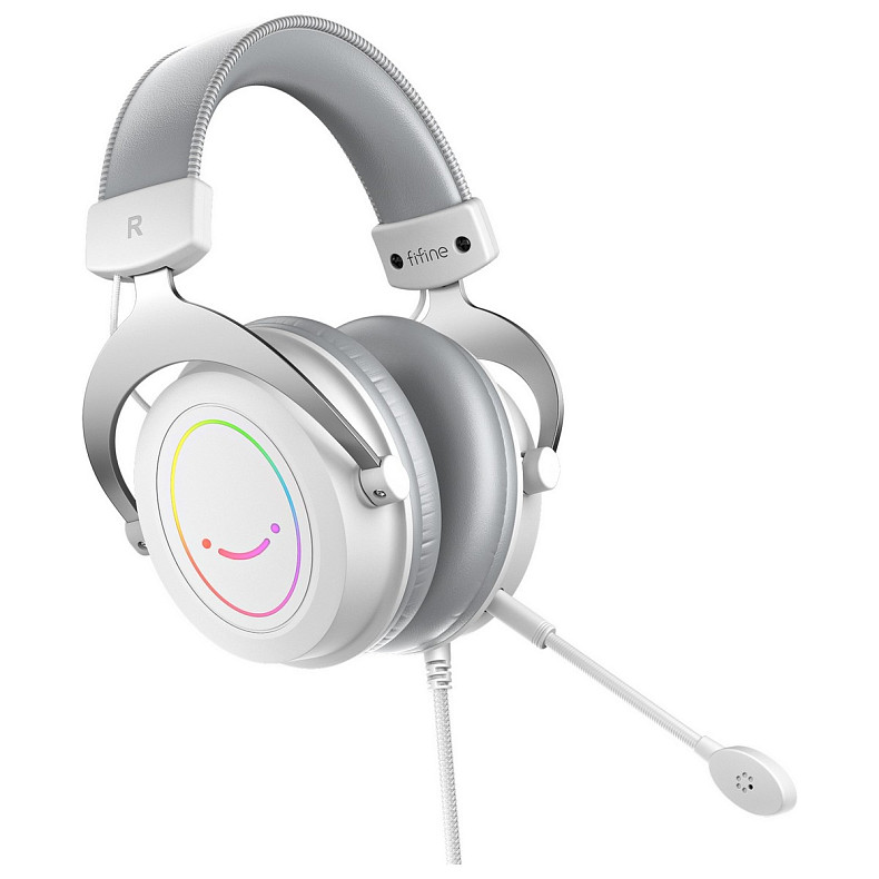 Гарнітура Fifine RGB H3W White