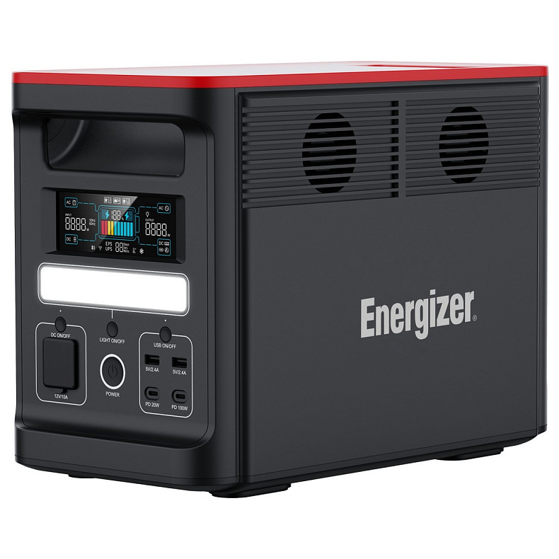 Зарядная станция Energizer 1800Вт (1536Вт/ч) AC, LiFePo4, MPPT, UPS, USB-C PD 100Вт