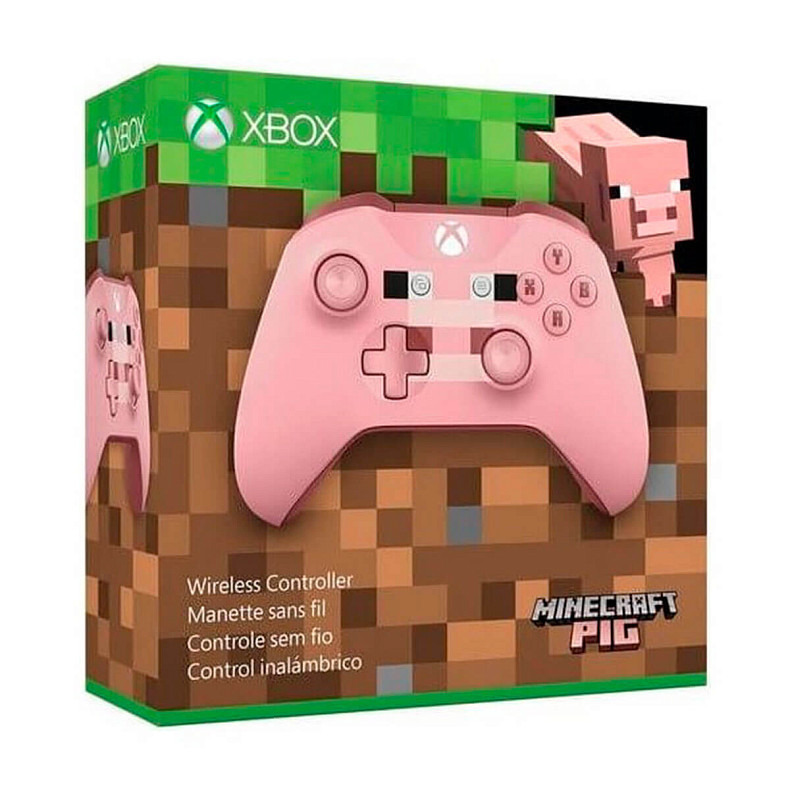 Игровой джойстик Microsoft Xbox One S Wireless Controller Minecraft Pig