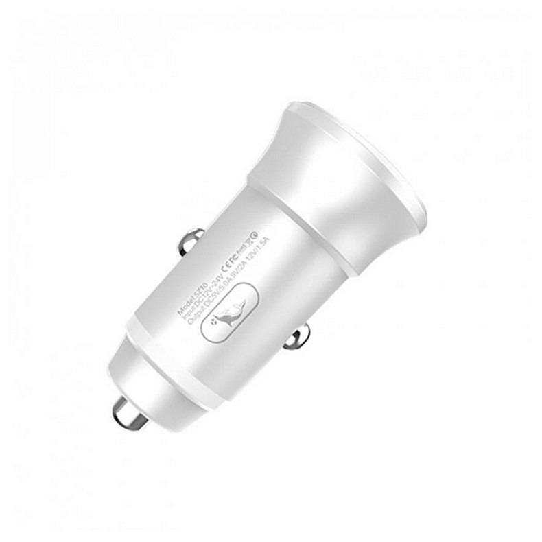 Автомобильное зарядное устройство SkyDolphin SZ10 QC3.0 (1USB, 3.1A) White (SDAZP-000085)
