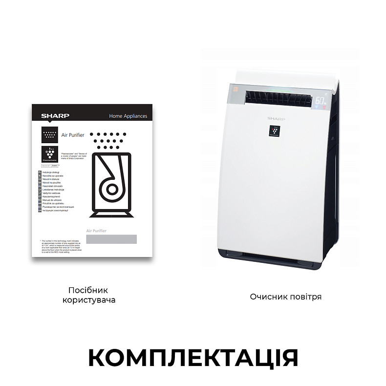 Воздухоочиститель с функцией увлажнения Sharp KI-G75EUW