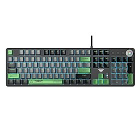 Клавіатура Aula Mechanical F2088 PRO Black/Gray, plus 9 Green keys KRGD blue (6948391234892)