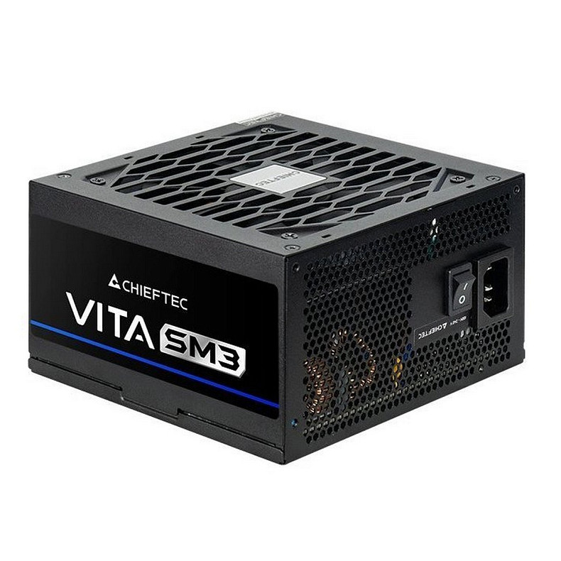 Блок питания CHIEFTEC Vita SM3 (750W), >85%, 80+ Bronze, 120мм, 1xMB 24pin(20+4), 2xCPU 8pin(4+4),