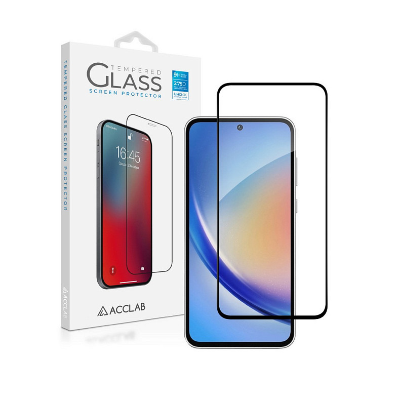 Захисне скло ACCLAB Full Glue для Samsung Galaxy A35 SM-A356 Black (1283126588778)