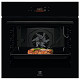 Духова шафа Electrolux електрична, 72л, A+, дисплей, конвекція, піроліз, телескопічні напрямні, чорн