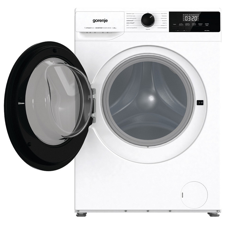 Стирально-сушильная машина Gorenje фронтальная, 8(5)кг, 1400, A+, 55см, дисплей, пара, инвертор, белый