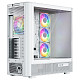 Корпус Modecom VOLCANO AQ500 ARGB MIDI FRONT LCD 6,2”, 4x120mm fans WHITE без БЖ ATX