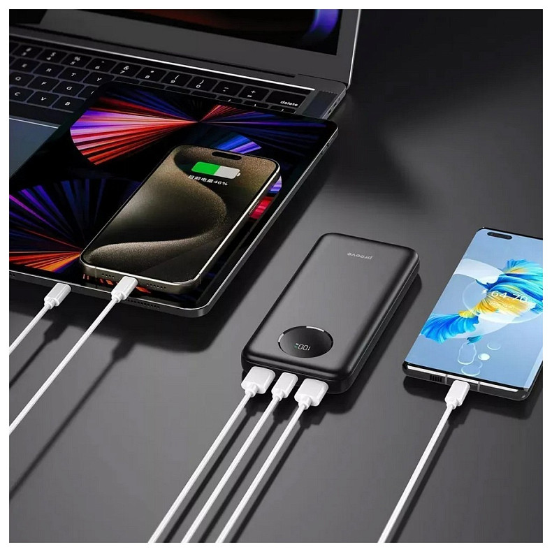 Универсальная мобильная батарея Proove Illuminator SE 22.5W 10000mAh Black (PBIL10212201)