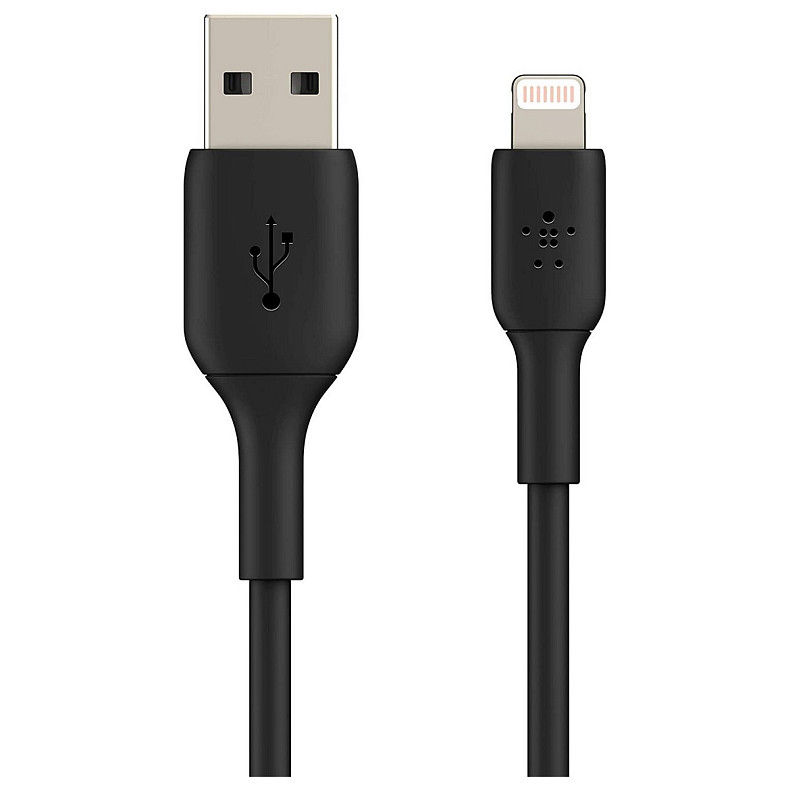 Кабель USB-A > Lightning зарядка/синхронизация Belkin 1м, 12Вт, PVC, черный