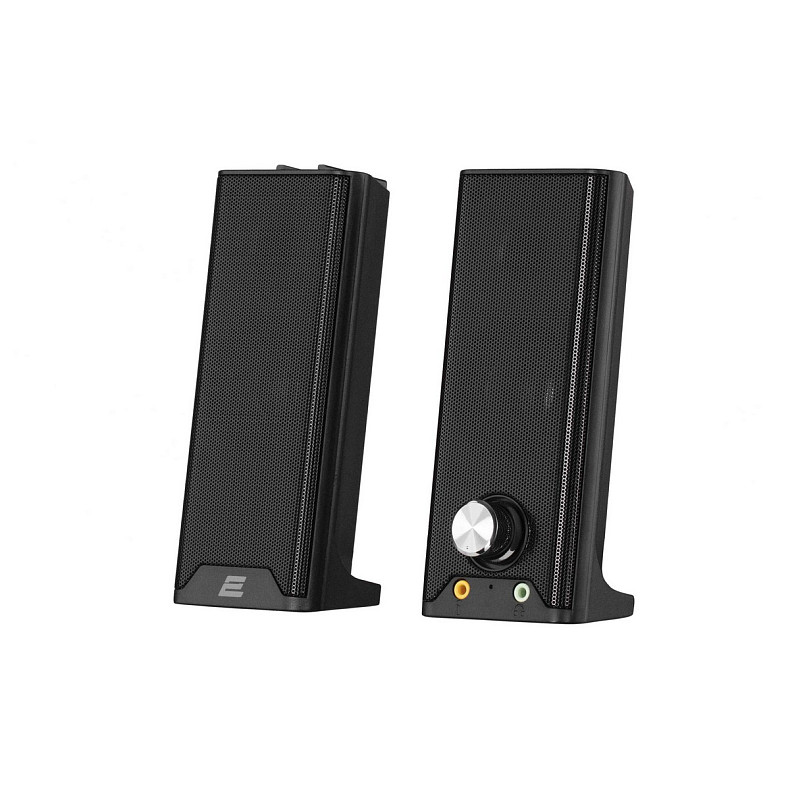 Акустическая система 2E PCS203 2.0 USB Metal Black (2E-PCS203BK)