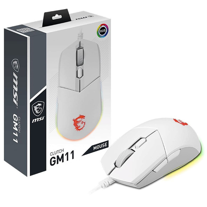 Миша MSI GAMING CLUTCH GM11 WHITE