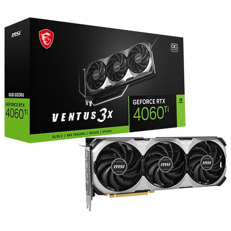 Відеокарта MSI GeForce RTX 4060 Ti 8GB GDDR6 VENTUS 3X OC