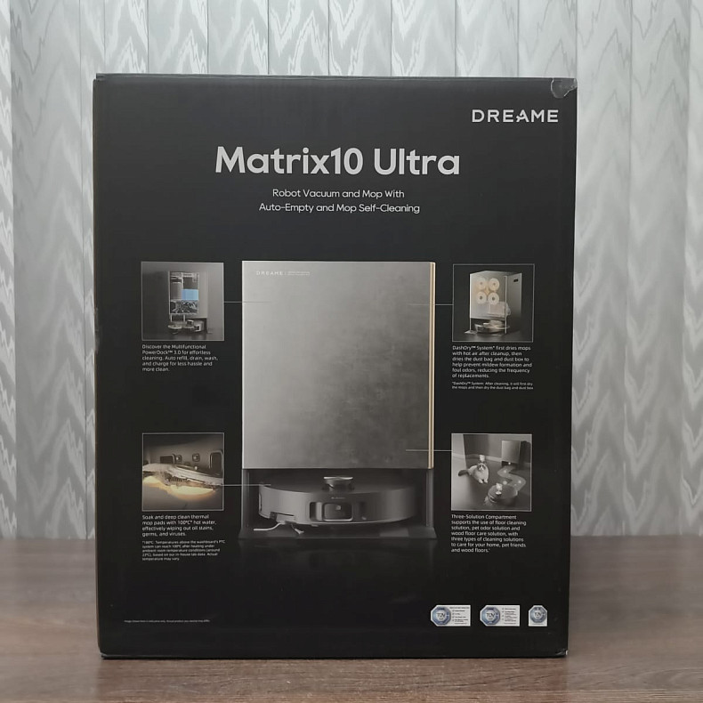 Робот-пилосос миючий Dreame MatriX 10 Ultra Black - Уцінка