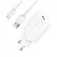 Зарядное устройство SkyDolphin SC36V (1USB, 2.4A) White (SDMZP-000118) + кабель microUSB