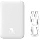 УМБ Baseus Magnetic Wireless Mini Air 6000mAh 20W PD,QC, USB-C In/Out, Qi-15W White