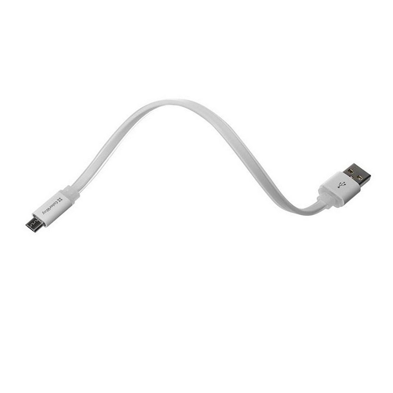 Кабель ColorWay USB-MicroUSB, 0.25м White (CW-CBUM-MUM25W)