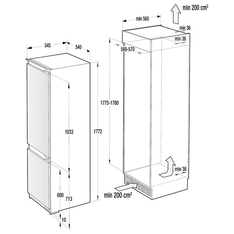 Холодильник Gorenje NRKI2181A1